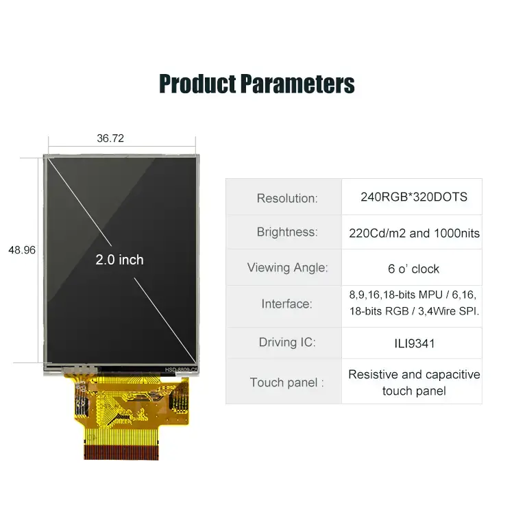 2.4-TG 0240A2BZ-Waterproof Screen Display