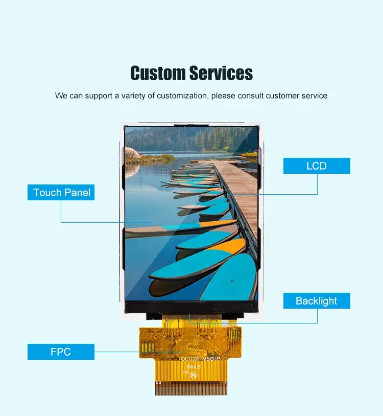 TG028000YX50D -2.8 inch small TFT touch screen display