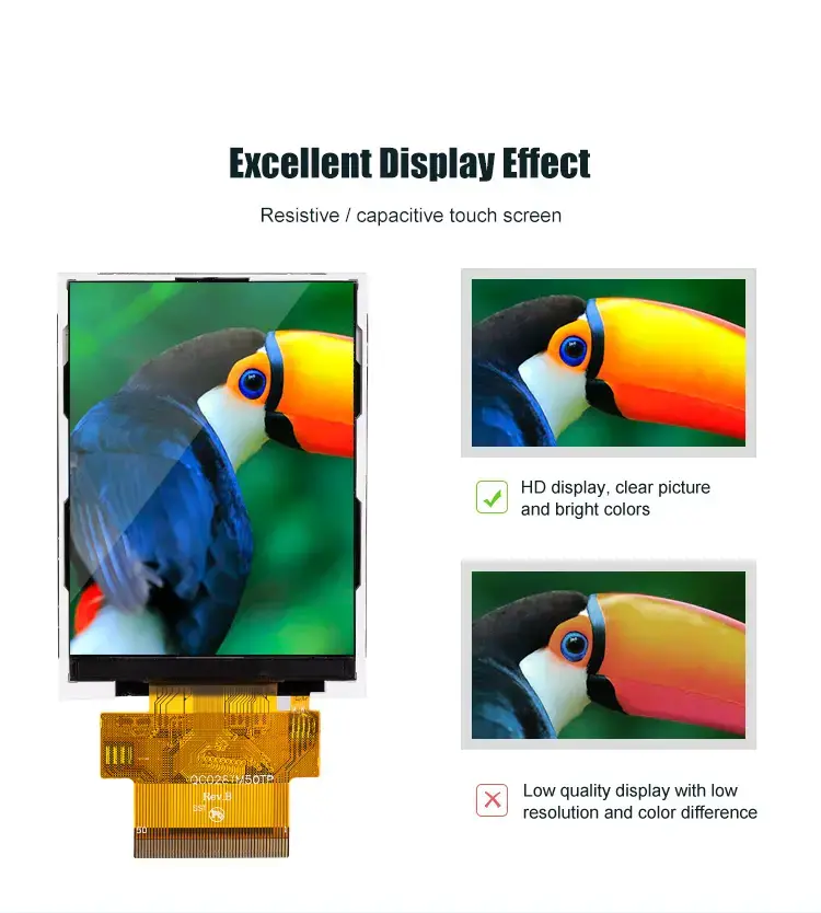 TG028000YX50D -2.8 inch small TFT touch screen display