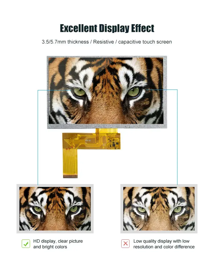 TG07002LZR40B -7 inch TFT LCD screen