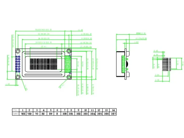 Character LCD display