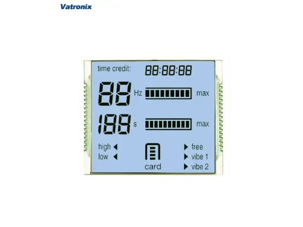 monochrome LCD screen display