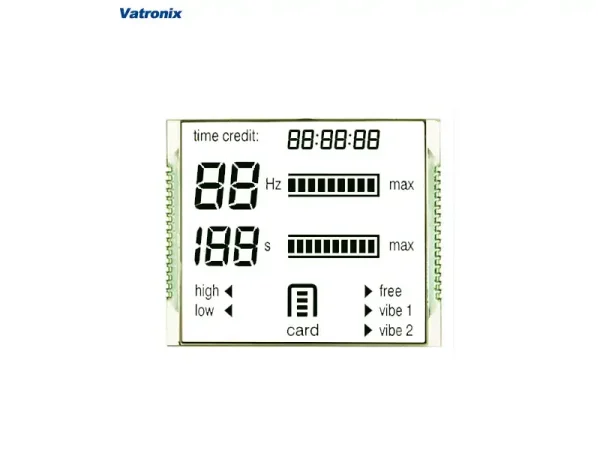 monochrome LCD screen display